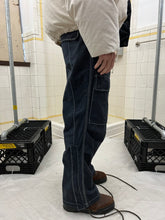 Load image into Gallery viewer, ss2007 Issey Miyake Washed Dark Blue Cargos with Contrast Stitching - Size M