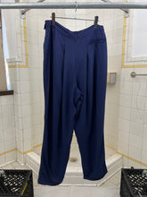 Load image into Gallery viewer, 1980s Marithe Francois Girbaud Purple Suit Trousers with Asymmetric Belt Closure - Size L