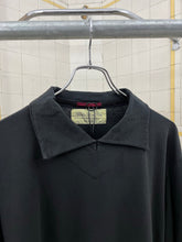 Load image into Gallery viewer, 1990s World Wide Web Light Cotton Black Logo Pullover Polo - Size M