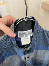 Load image into Gallery viewer, 1980s Marithe Francois Girbaud x Super Casual Blue Multi Plaid Shirt with Armpit Buttons - Size S
