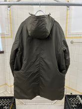 Load image into Gallery viewer, 2000s Mandarina Duck Green Metallic Hooded Matrix Jacket - Size XL