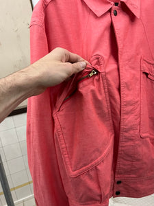 1980s Armani Peach Cargo Military Blouson - Size L