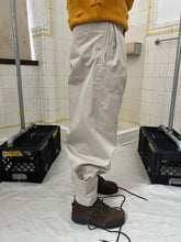 Load image into Gallery viewer, 1980s Marithe Francois Girbaud Light Khaki Pleated Trousers with Ankle Pockets - Size S