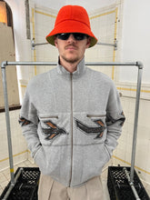 Load image into Gallery viewer, 1980s Issey Miyake Fullzip Airplane Graphic Sweatshirt - Size L