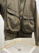 Load image into Gallery viewer, 1980s Marithe Francois Girbaud Dark Khaki Pleated Shoulder Detail and Massive Front Gusset Pockets - Size L