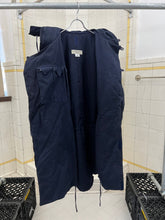 Load image into Gallery viewer, 1980s Katharine Hamnett Padded Canvas Double Breasted Parka with Packable Hood - Size OS