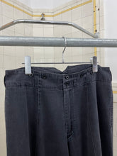 Load image into Gallery viewer, 1980s Katharine Hamnett Black Center Seamed Tapered Trousers - Size L