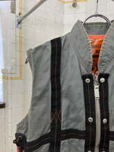 Load image into Gallery viewer, 1980s Diesel Grey Protective Shark Vest with Trim - Size L