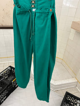 Load image into Gallery viewer, 1980s Marithe Francois Girbaud x Closed Emerald Green Double Waistband Trousers with Drawstrings - Size M