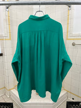 Load image into Gallery viewer, ss1995 Issey Miyake Oversized Teal Object Dyed Shirt - Size XL