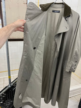 Load image into Gallery viewer, 1980s Katharine Hamnett Padded Iridescent Double Breasted Trench Coat - Size M