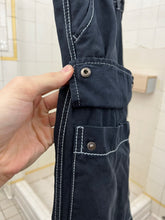 Load image into Gallery viewer, ss2007 Issey Miyake Washed Dark Blue Cargos with Contrast Stitching - Size M