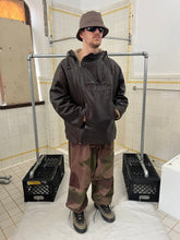 Load image into Gallery viewer, 1990s Armani Heavy Brown Leather and Boa Lined Hooded Dual Closure Jacket - Size XL
