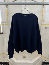Load image into Gallery viewer, 1980s Marithe Francois Girbaud x Les Millesimes Navy Boatneck Sweater - Size L