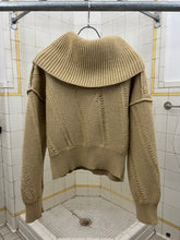 Load image into Gallery viewer, 1980s Issey Miyake Multi-Gauge Cropped Knit with Shawl Neck Ribbing - Size M