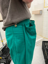 Load image into Gallery viewer, 1980s Marithe Francois Girbaud x Closed Emerald Green Double Waistband Trousers with Drawstrings - Size M