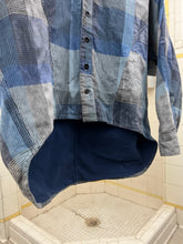 Load image into Gallery viewer, 1980s Marithe Francois Girbaud x Super Casual Blue Multi Plaid Shirt with Armpit Buttons - Size S