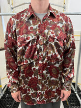Load image into Gallery viewer, 1980s Katharine Hamnett Oversized Red Floral Cargo Shirt - Size OS