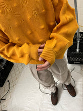 Load image into Gallery viewer, 1980s Issey Miyake Yellow 3D Knit Sweater - Size M