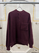 Load image into Gallery viewer, 1980s Issey Miyake Red Henley Sweater - Size M