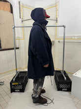 Load image into Gallery viewer, 1980s Katharine Hamnett Padded Canvas Double Breasted Parka with Packable Hood - Size OS