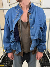 Load image into Gallery viewer, 1980s Marithe Francois Girbaud x Closed Blue Faux Layered Padded Military Bomber - Size L