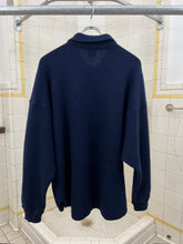 Load image into Gallery viewer, 1980s Marithe Francois Girbaud x Les Millesimes Navy 3/4th Button Placket Pullover Sweater - Size L