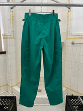 Load image into Gallery viewer, 1980s Marithe Francois Girbaud x Closed Emerald Green Double Waistband Trousers with Drawstrings - Size M