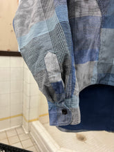 Load image into Gallery viewer, 1980s Marithe Francois Girbaud x Super Casual Blue Multi Plaid Shirt with Armpit Buttons - Size S