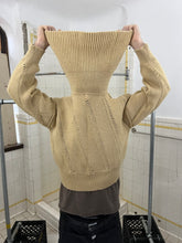 Load image into Gallery viewer, 1980s Issey Miyake Multi-Gauge Cropped Knit with Shawl Neck Ribbing - Size M