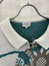 Load image into Gallery viewer, 1980s Marithe Francois Girbaud x Maillaparty Oversized Graphic Intarsia Knit Zipper Sweater - Size L