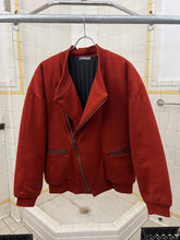 Load image into Gallery viewer, 1980s Issey Miyake Burnt Orange Dual Backzip Bomber Jacket with Asymmetric Closure - Size XL
