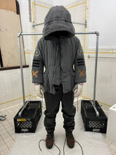 Load image into Gallery viewer, 1990s Issey Miyake Hooded Puffer Coat with Embroidered Sleeves - Size L