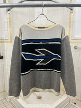Load image into Gallery viewer, 1980s Issey Miyake Airplane Intarsia Knit Sweater - Size M