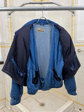 Load image into Gallery viewer, 1980s Marithe Francois Girbaud x Closed Blue Faux Layered Padded Military Bomber - Size L