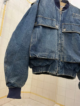 Load image into Gallery viewer, 1980s Katharine Hamnett Padded Denim Cargo Jacket - Size OS