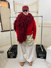 Load image into Gallery viewer, aw2002 Issey Miyake Oversized Red Twisted Wool Scarf - Size OS