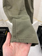 Load image into Gallery viewer, 1980s Marithe Francois Girbaud x Closed Khaki Trousers with Brown Ribbed Front Pockets - Size XXS