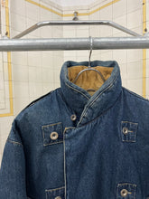 Load image into Gallery viewer, 1980s Katharine Hamnett Padded Denim Double Breasted Bomber - Size OS