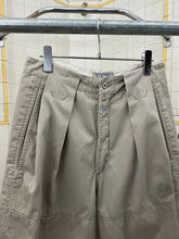 Load image into Gallery viewer, 1980s Marithe Francois Girbaud Light Khaki Pleated Trousers with Ankle Pockets - Size S