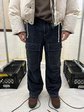 Load image into Gallery viewer, ss2007 Issey Miyake Washed Dark Blue Cargos with Contrast Stitching - Size M