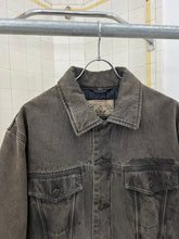 Load image into Gallery viewer, 1990s Armani Faded Padded Denim Trucker Jacket - Size L