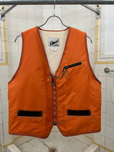 Load image into Gallery viewer, 1980s Diesel Fleece-Lined Orange Nylon Vest - Size L