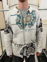 Load image into Gallery viewer, 1980s Marithe Francois Girbaud x Maillaparty Oversized Graphic Intarsia Knit Zipper Sweater - Size L