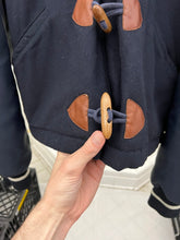 Load image into Gallery viewer, aw1983 Armani Navy Wooden Toggle Closure Bomber with Removable Hood - Size M