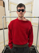 Load image into Gallery viewer, 1980s Marithe Francois Girbaud x Maillaparty Shoulder Zip Sweater - Size L