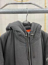 Load image into Gallery viewer, 1990s Issey Miyake Hooded Puffer Coat with Embroidered Sleeves - Size L
