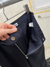 Load image into Gallery viewer, ss2005 Issey Miyake Black &amp; Purple Twist Calf Paneled Technical Pants - Size S