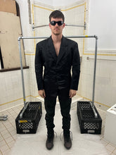 Load image into Gallery viewer, ss1996 Issey Miyake Black Nylon Futuristic Blazer with Ribbed Panels - Size L