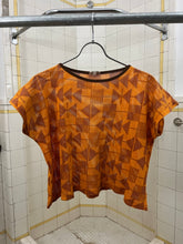 Load image into Gallery viewer, 1980s Marithe Francois Girbaud x Maillaparty Cropped Patterned Mesh Tank - Size M
